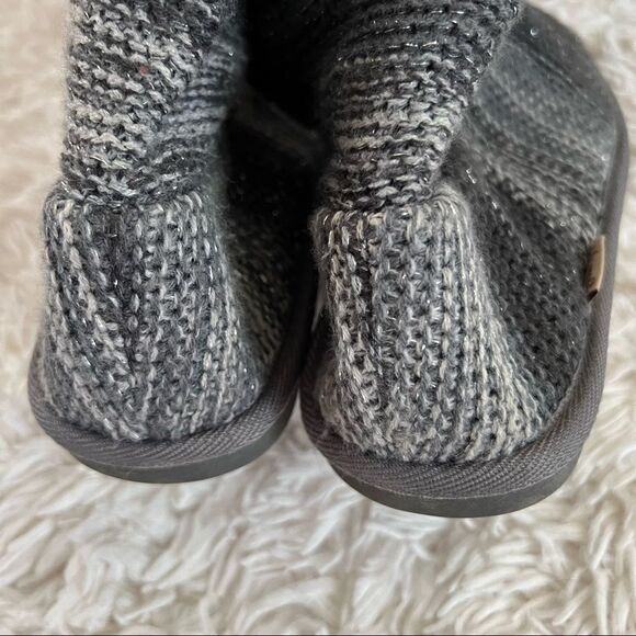 Muk luks gray slipper boots Mid Calf size 8 EUC - Picture 4 of 12